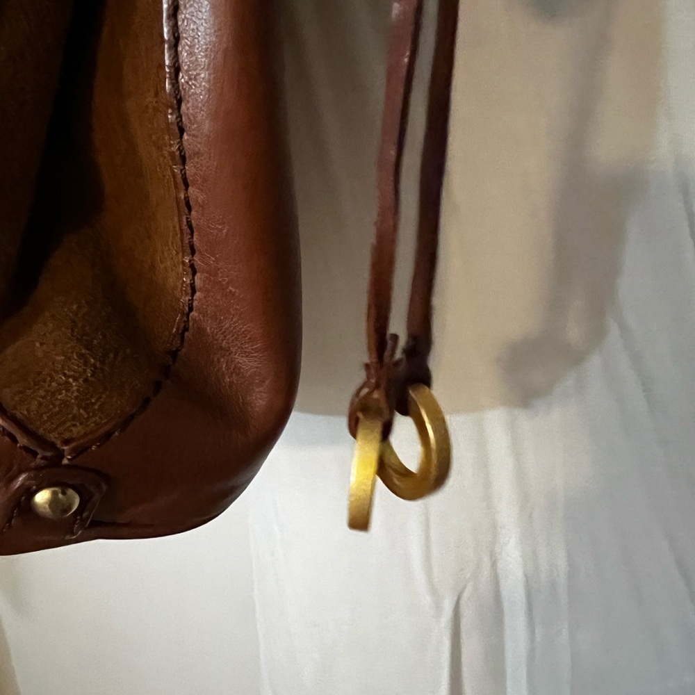 Vintage ! BillyBoo Leather & Suede Tote Bag in Chestnut Brown - Picture 12 of 12
